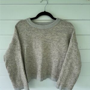 Free people shrunken crop Sweater
